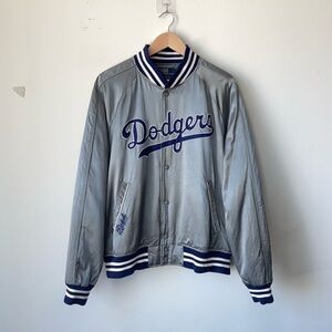 Polo Ralph Lauren x LA Dodgers Satin Bomber Jacket Size XL MLB Baseball Varsity
